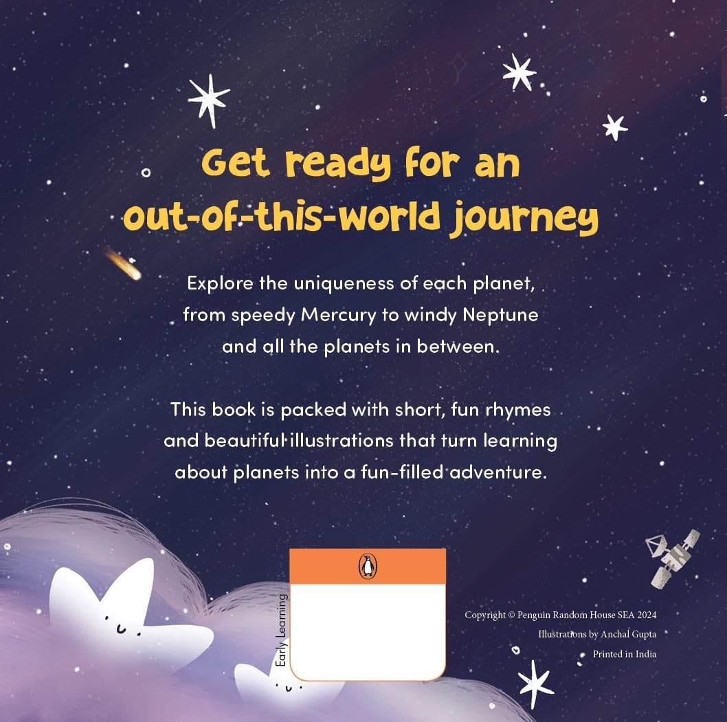 My Little Book of Planets: Rhyming & Illustrated Solar System Board Book for Kids | Fun Learning About Planets for Toddlers & Preschoolers | Ages 3+ ... | Book for 3+ [Penguin Early Learning Series]