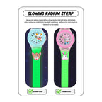 SPIKY Analog Watch for Kids | 3D Cartoon | 7 Multicolor LED Luminous Lights with Silicone Strap | Unisex Best Birthday Gift | Analogue Wrist Watches for Boys & Girls | Age 3-10 yrs