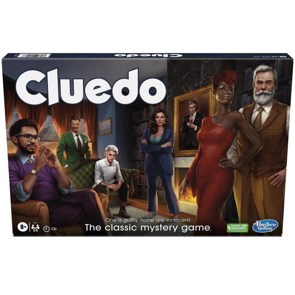 Hasbro Gaming Clue Board Game, Reimagined Clue Game for 2-6 Players, Mystery Games, Detective Games, for Kids, Adults, Family