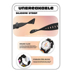 SPIKY Analog Watch for Kids | Unicorn Designer Printed Strap | Water Resistant | Stylish Unisex Best Birthday Gift | Analogue Wrist Watches for Girls & Boys | Age 2-14 yrs