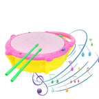 GRAPHENE Happy Horse Rotating Musical Drum Set for Toddlers Battery Operated Merry-Go-Round Toy with Lights Different Sounds & Lullaby Songs Multicolor (Pack of 1)