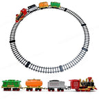 Choo Choo Classic Train Set Toy | Battery-Operated Steam Train with Real Smoke, Light & Sound | Easy Track Assembly | Educational Toy for Kids, Boys & Girls