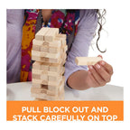 Hasbro Gaming Original Jenga Stacking Tower Game, Fun for Kids & Families, Birthday Gift Toys for Kids Ages 6+, for 1 or More Players