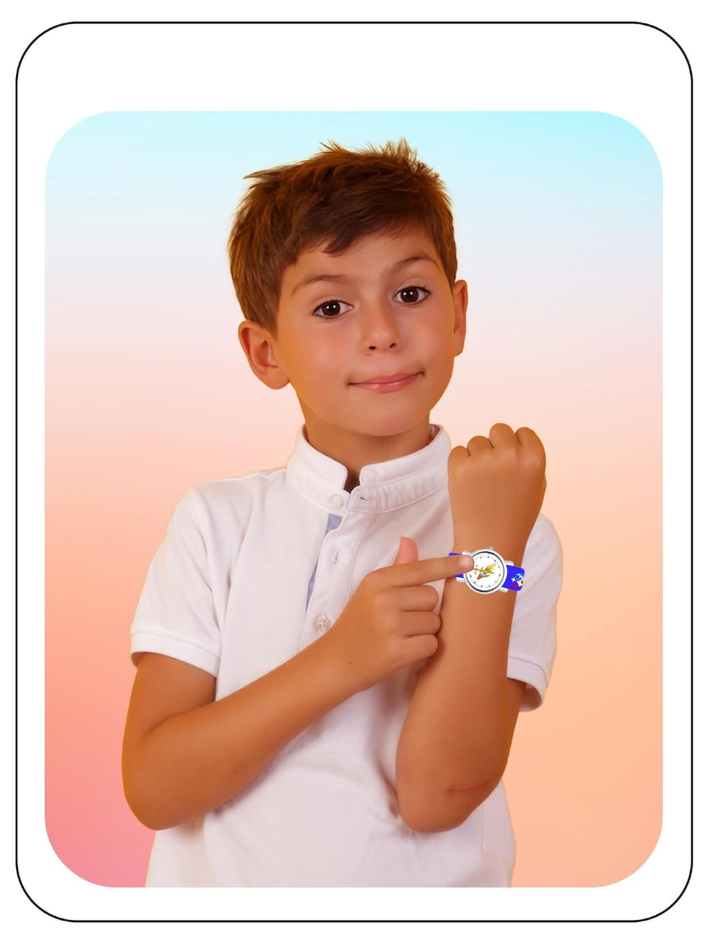 SPIKY Analog Watch for Kids | Unicorn Designer Printed Strap | Water Resistant | Stylish Unisex Best Birthday Gift | Analogue Wrist Watches for Girls & Boys | Age 2-14 yrs