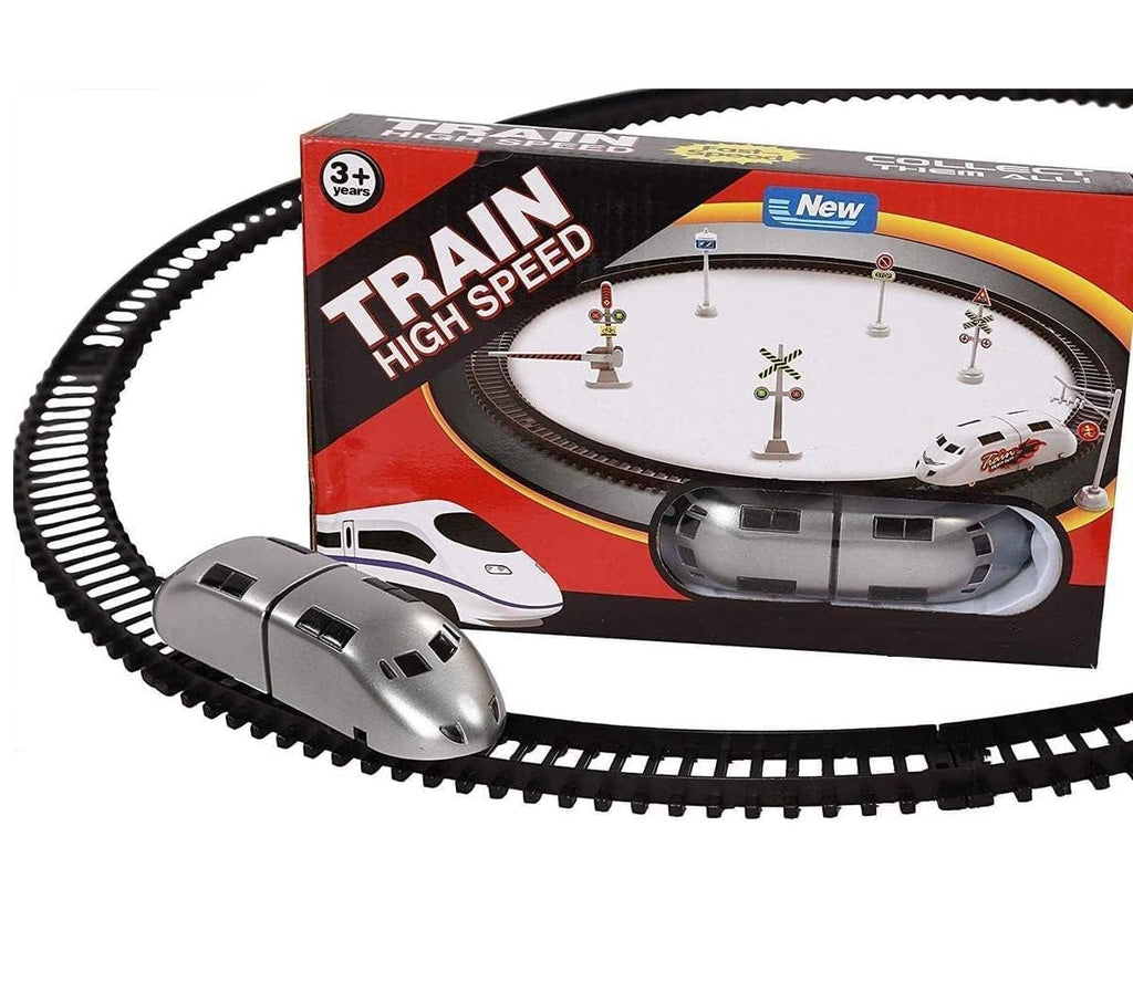 Magicwand Battery Operated High Speed Bullet Train| Electric Toy Train| Toy Train with Large Track Set for Kids[Pack of 2 Train Sets]