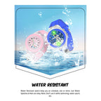 SPIKY Analog Watch for Kids | 3D Cartoon | 7 Multicolor LED Luminous Lights with Silicone Strap | Unisex Best Birthday Gift | Analogue Wrist Watches for Boys & Girls | Age 3-10 yrs
