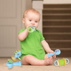 TOY-STATION ABC Music Rattle Teether | Musical Toy Set with Colorful Instruments, Fun Sounds, Rhythm Development | Fun and Creative Music Playset for Boys and Girls | Safe and Durable