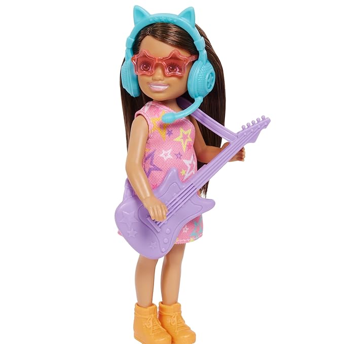Barbie® Dolls & Accessories, Sisters Pop Star-Themed Playset, and Chelsea™ Dolls with Musical Pieces, Toy Gift for Kids