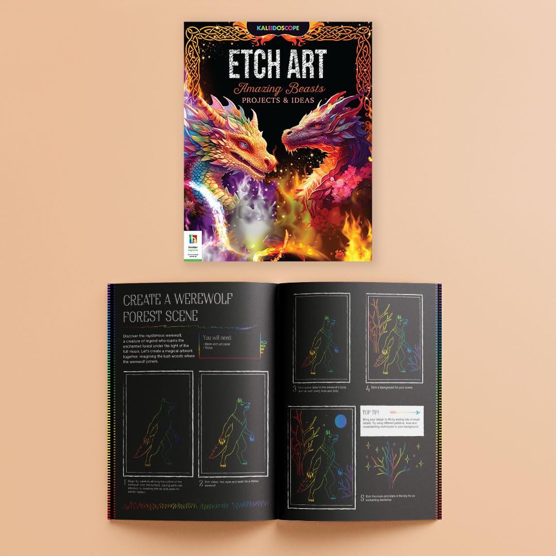 Kaleidoscope Etch Art Foil Creations Amazing Beasts (Mythical Creatures)
