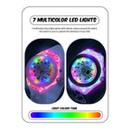 SPIKY Analog Watch for Kids | 3D Cartoon | 7 Multicolor LED Luminous Lights with Silicone Strap | Unisex Best Birthday Gift | Analogue Wrist Watches for Boys & Girls | Age 3-10 yrs