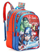 STRIDERS Avengers Superhero School Bag for Kids – Durable, Lightweight Backpack with Padded Comfortable Straps & Spacious Compartments – Perfect for School & Play