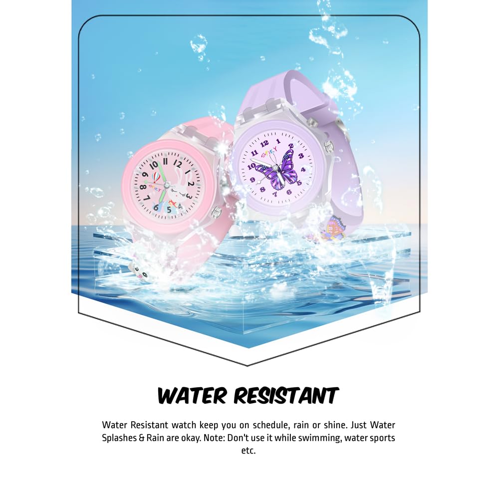 SPIKY Analog Watch for Kids | 3D Cartoon | 7 Multicolor LED Luminous Lights with Silicone Strap | Unisex Best Birthday Gift | Analogue Wrist Watches for Boys & Girls | Age 3-10 yrs