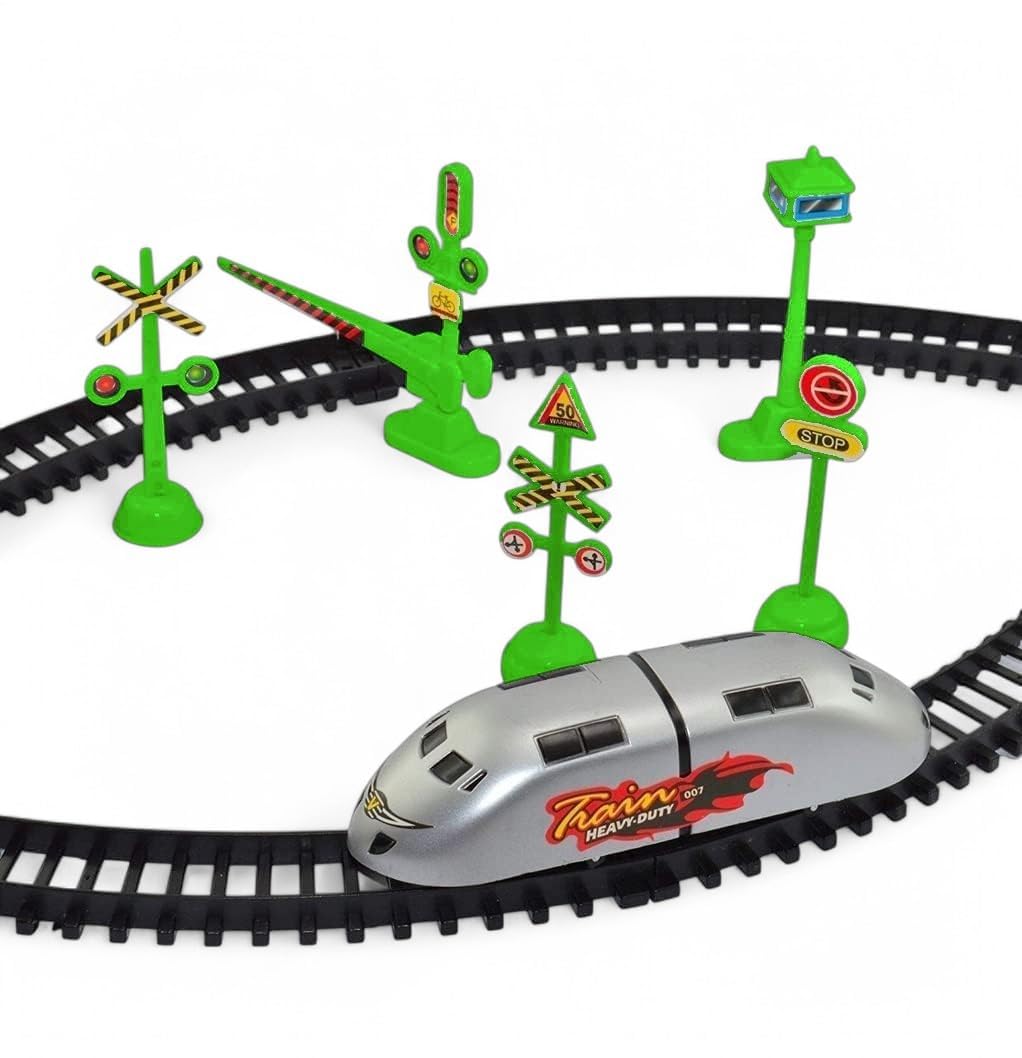 Magicwand Battery Operated High Speed Bullet Train| Electric Toy Train| Toy Train with Large Track Set for Kids[Pack of 2 Train Sets]
