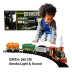 Choo Choo Classic Train Set Toy | Battery-Operated Steam Train with Real Smoke, Light & Sound | Easy Track Assembly | Educational Toy for Kids, Boys & Girls