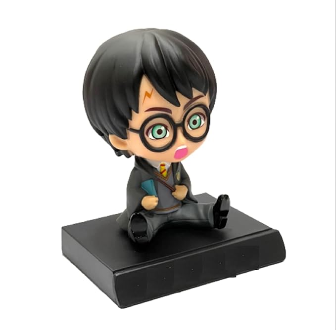 Harry Potter Limited Edition Bobblehead with Mobile Holder for Car Dashboard, Office Desk &amp; Study Table, Rubber