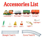 FunBlast Christmas Musical Train Set – 22 Pcs Electric Track Train with Real Water Smoke, Rechargeable Battery, LED Lights and Music, Santa, Bell & Tree Decoration Items for 3+ Years Kids, Boys, Girls