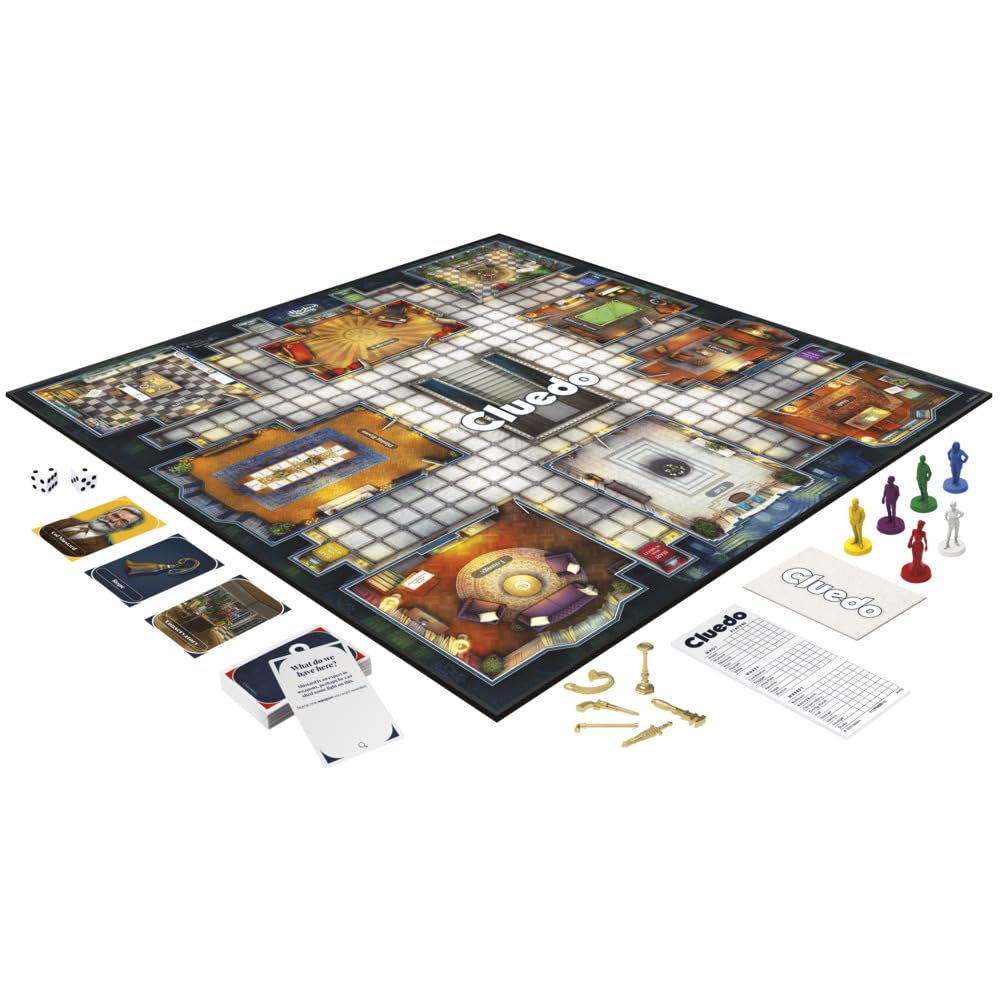 Hasbro Gaming Clue Board Game, Reimagined Clue Game for 2-6 Players, Mystery Games, Detective Games, for Kids, Adults, Family
