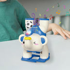 Crackles Light and Sound Musical Upside Down Elephant Toy with Levitating Blowing Floating Ball Crawling Toys for Kids, Electric Walking Toys for 3+ Years -Multi Color