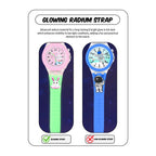 SPIKY Analog Watch for Kids | 3D Cartoon | 7 Multicolor LED Luminous Lights with Silicone Strap | Unisex Best Birthday Gift | Analogue Wrist Watches for Boys & Girls | Age 3-10 yrs