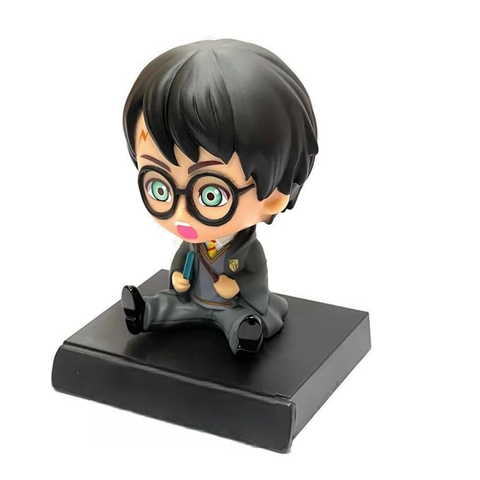 Harry Potter Limited Edition Bobblehead with Mobile Holder for Car Dashboard, Office Desk &amp; Study Table, Rubber