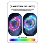 SPIKY Analog Watch for Kids | 3D Cartoon | 7 Multicolor LED Luminous Lights with Silicone Strap | Unisex Best Birthday Gift | Analogue Wrist Watches for Boys & Girls | Age 3-10 yrs