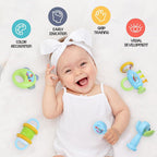 TOY-STATION ABC Music Rattle Teether | Musical Toy Set with Colorful Instruments, Fun Sounds, Rhythm Development | Fun and Creative Music Playset for Boys and Girls | Safe and Durable