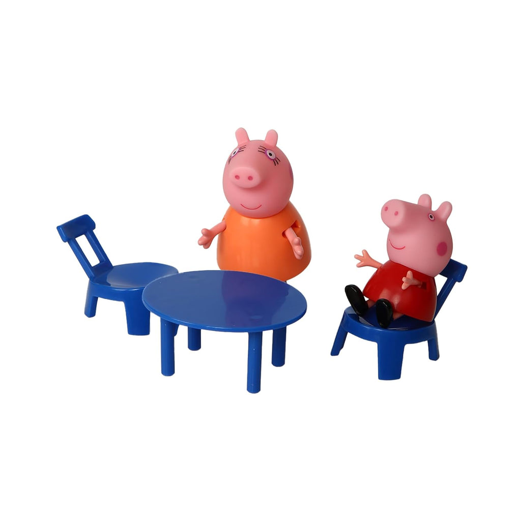 Original Hasbro PEPPA PIG Kitchen Themed Preschool Toy with Mummy Pig, Includes 2 Poseable Figures, Accessories and Scene Cards Playset, Ages 3 Birthday Gift Toys for Kids,Playsets