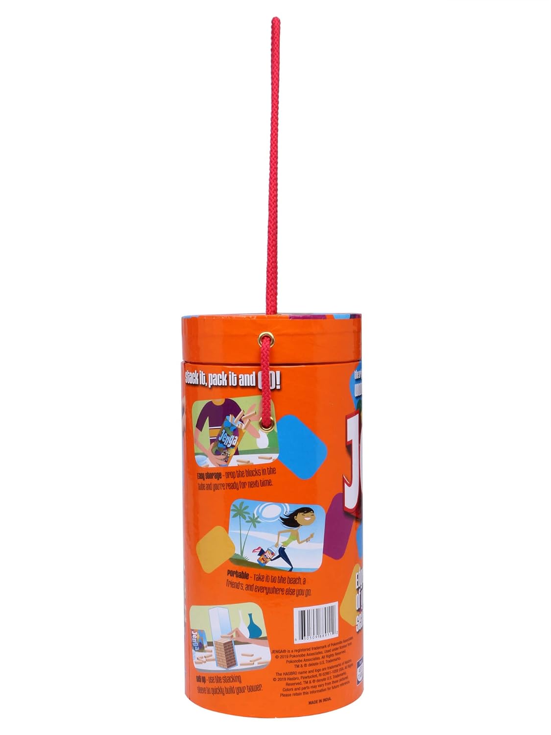 Hasbro Gaming Original Jenga Stacking Tower Game, Fun for Kids & Families, Birthday Gift Toys for Kids Ages 6+, for 1 or More Players