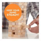 Hasbro Gaming Original Jenga Stacking Tower Game, Fun for Kids & Families, Birthday Gift Toys for Kids Ages 6+, for 1 or More Players