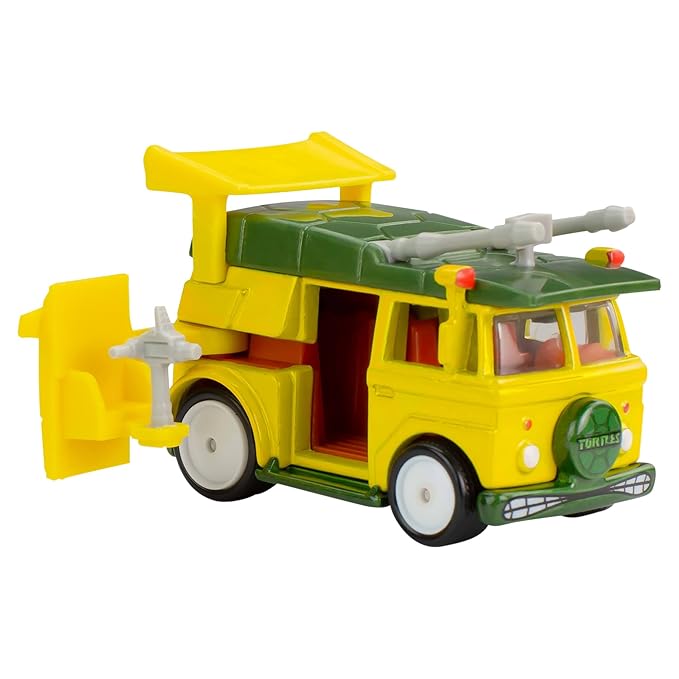 Hot Wheels TMNT Party Wagon, 1:64 Scale Die-Cast Replica from Popular Movie, TV Show or Video Game