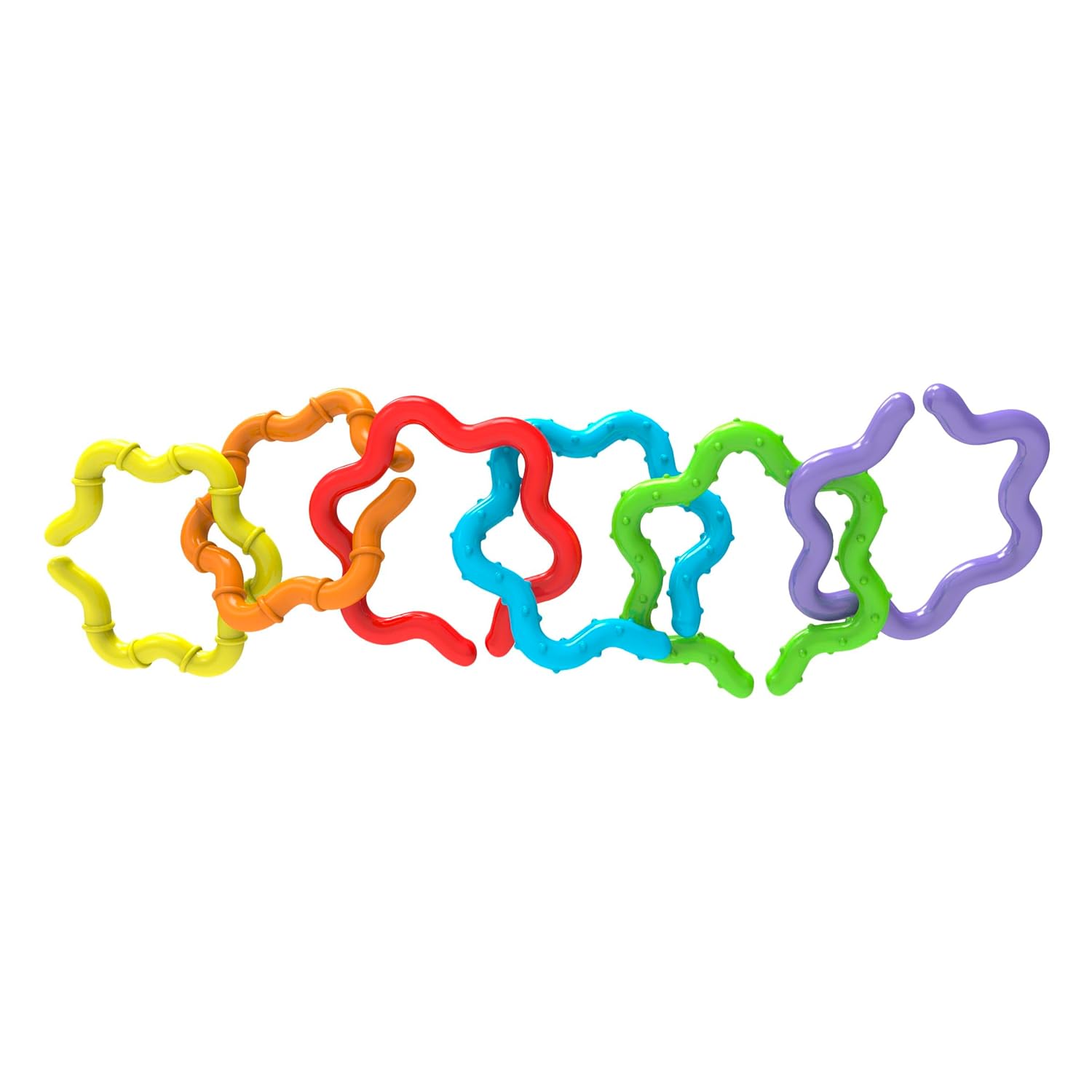 Chicco Easy Grasp Rings| Rattle for Babies, Infants & Toddlers of 3 to 18 months| 6 Detachable Colorful Rings for Sensory Play |Paint-free
