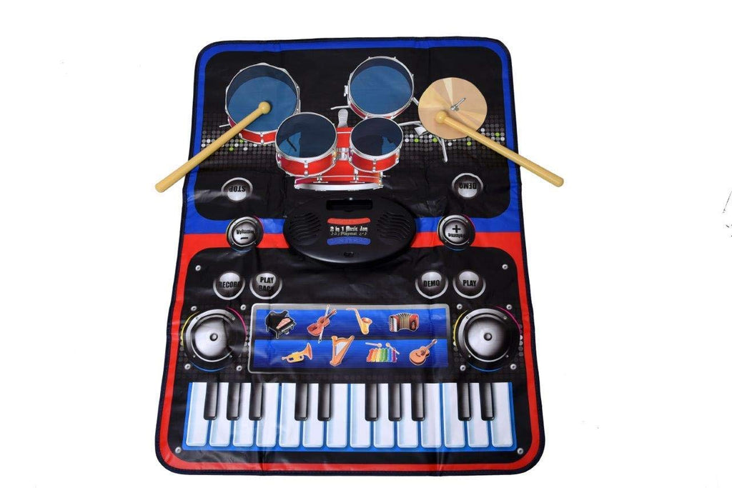 2-in-1 Musical jam playmat (Carpet Piano), Musical Toy for Kids Above 3 Years (Multi-Color)