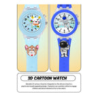 SPIKY Analog Watch for Kids | 3D Cartoon | 7 Multicolor LED Luminous Lights with Silicone Strap | Unisex Best Birthday Gift | Analogue Wrist Watches for Boys & Girls | Age 3-10 yrs