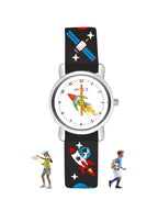 SPIKY Analog Watch for Kids | Unicorn Designer Printed Strap | Water Resistant | Stylish Unisex Best Birthday Gift | Analogue Wrist Watches for Girls & Boys | Age 2-14 yrs