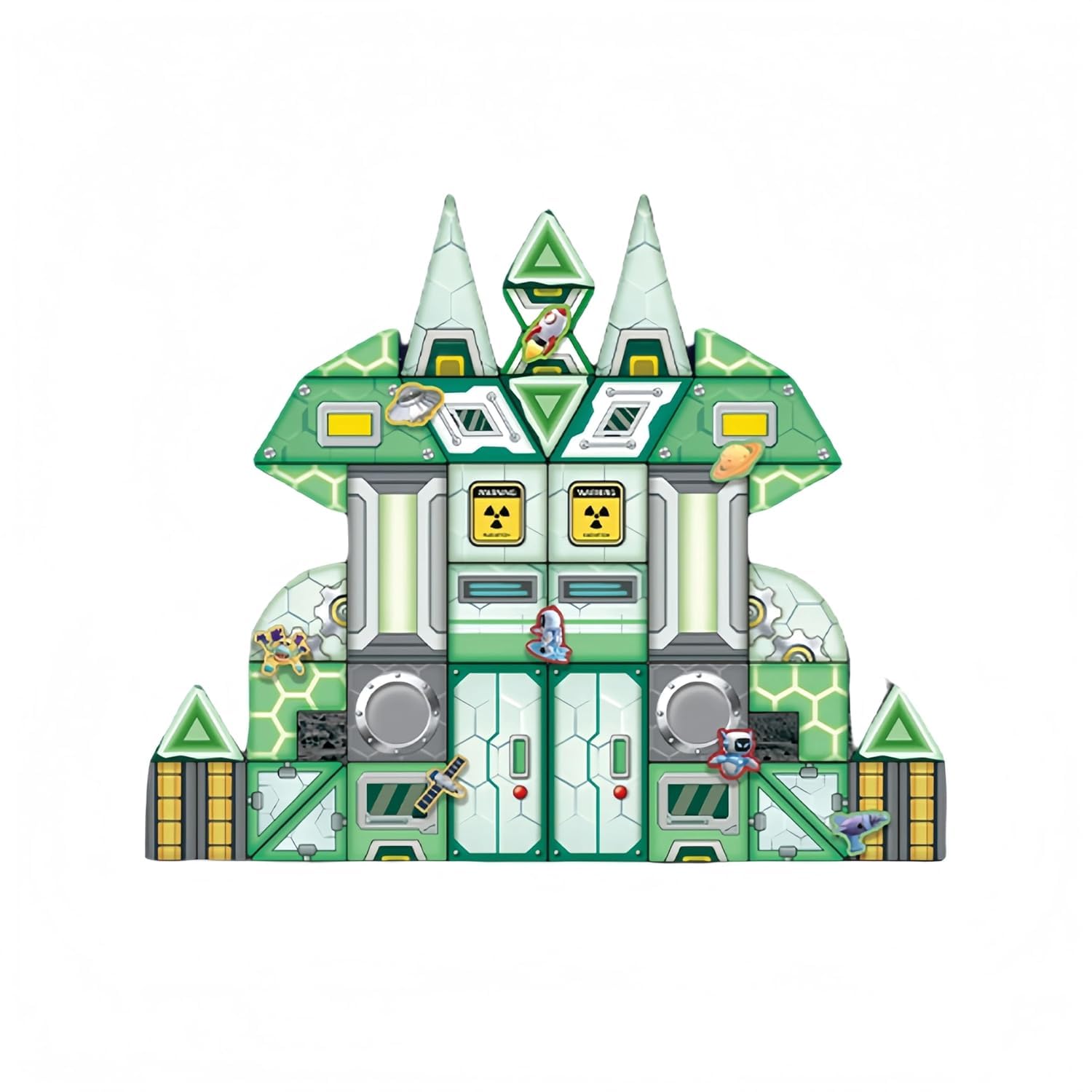 Light Magnetic Tiles Building Blocks for Kids (49 Pc) | 3D Clear STEM Educational Toys| Magnetic Marble Run for Boys & Girls 3 4 5 6 7 8 9+ | Creative Gift, 49 Pieces