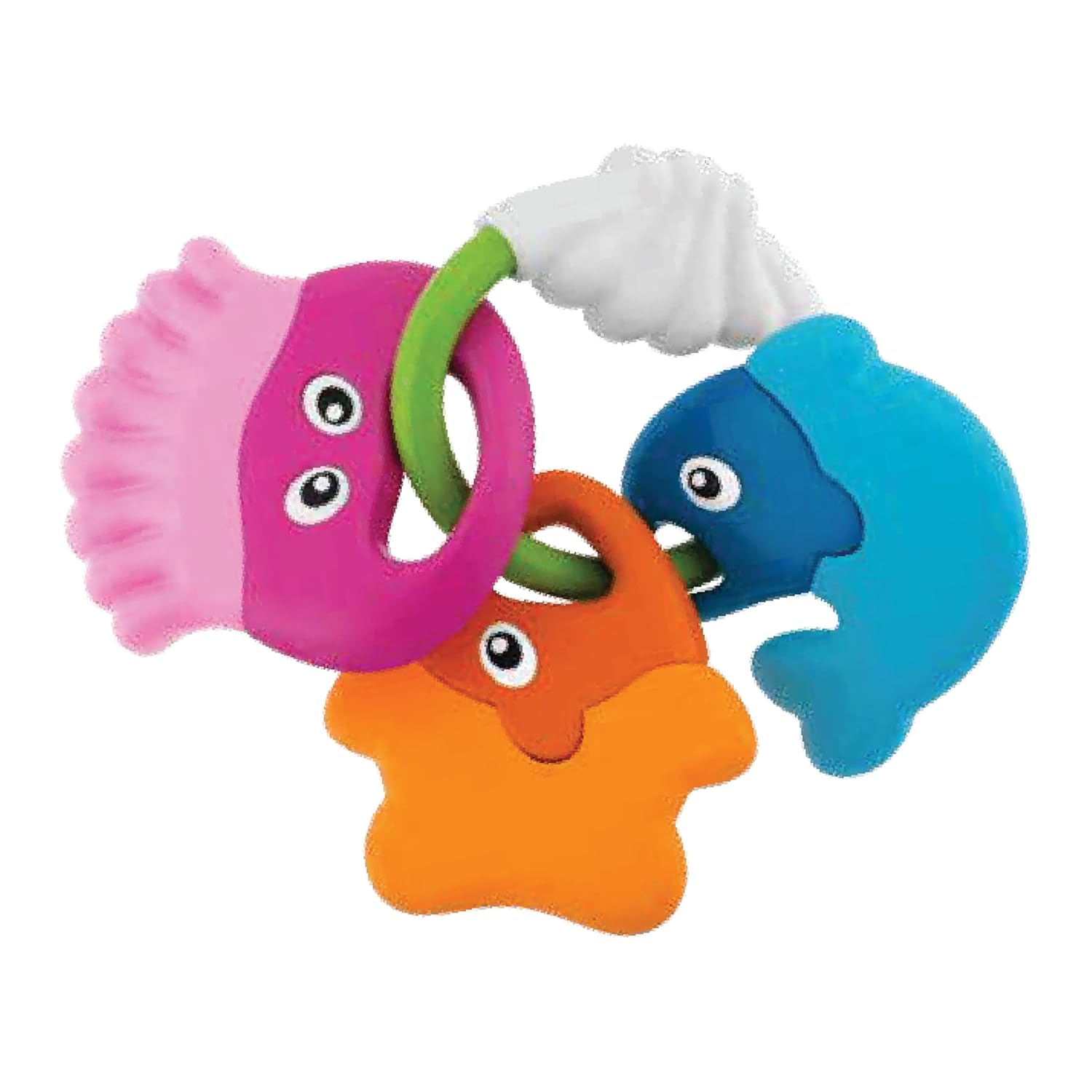 Chicco Start-Up Play Set |3-Piece Colourful Baby Rattle Toy Set for 3 to 18 Months |Enhances Early Development, Sensory Play & Motor Skills|Infant Toys|Paint-Free