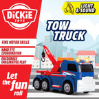 Dickie Tow Truck Car Toy for Kids Construction Site Vehicle Playset Realistic Design with Sound & Lights Mechanic Themed Interactive Role Play Toys