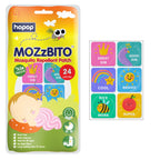 Hopop Mosquito Repellent Patches | MoZzbito 100% Natural Baby Mosquito Patches | Upto 12 Hour Protection Mosquito Sticker | Suitable for Kids & Adults | Deet Free | Pack of 24 | Transport