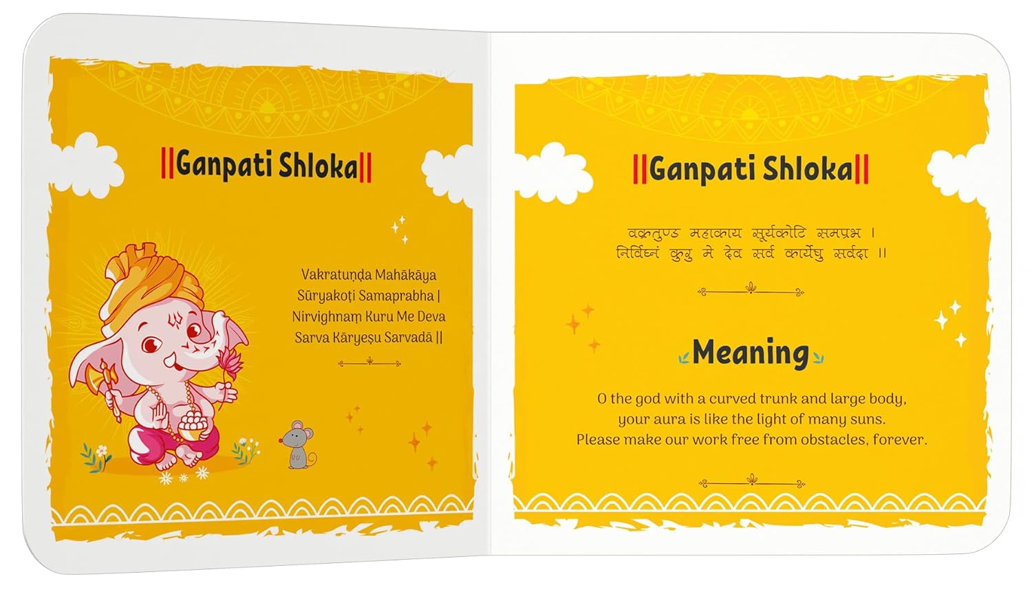 Shlokas and Mantras for Kids – Illustrated Padded Board Book: Simple Sanskrit Shlokas with English & Hindi Translations | First Spiritual Book to Teach Indian Culture, Values & Devotional Practices | Book for Toddlers, Preschoolers & Early Readers | Ag...