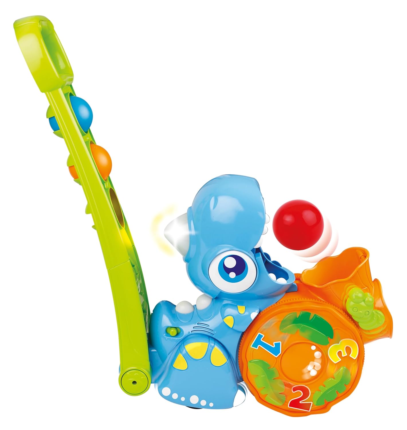 Winfun Popping Fun Dino - Interactive Learning Toy for Kids with Lights, Sounds, Musical Toys for Toddlers