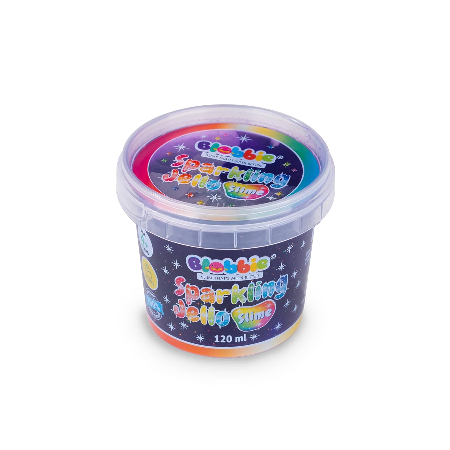 Sparkling Jello Slime Set of 3 for Girls - Pink, Purple, Red with Sparkling Glitters - 360 ml - Scented - Non-Sticky - Non-Toxic - Age 4+