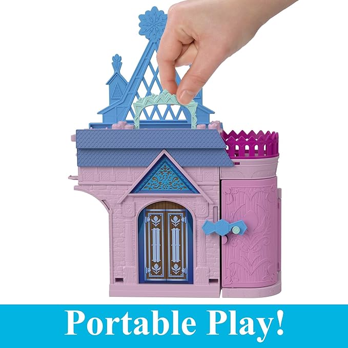 Disney Frozen Toys, Storytime Stackers Anna's Arendelle Castle, Stackable Doll House with Small Doll, Olaf & 7 Pieces, Inspired by The Movies
