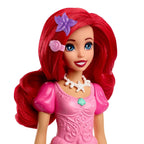 Disney Mattel Princess Toys, Ariel Fashion Doll in Signature Pink Dress and 9 Accessories, Inspired by The Movie