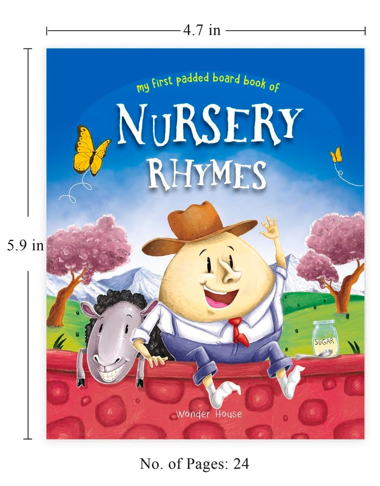 Nursery Rhymes – Board Book for Kids (My First Book Series): Illustrated Collection of Classic Rhymes Like Twinkle Twinkle, Humpty Dumpty, Jack and Jill & More | Early Learning Rhythm & Rhyme Book for Babies, Toddlers & Preschoolers | Ages 2–6 Years
