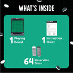 Funskool Othello Classic, Strategy Game, Board Game for Kids, Adults, Families, Educational, Fun, 2 Players, Family Fun, Learning Activity Toy for Childrens, Gift Set for Kid, Ages 7+ Years