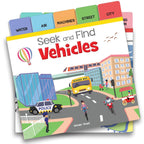 Seek And Find - Vehicles : Early Learning Board Books With Tabs