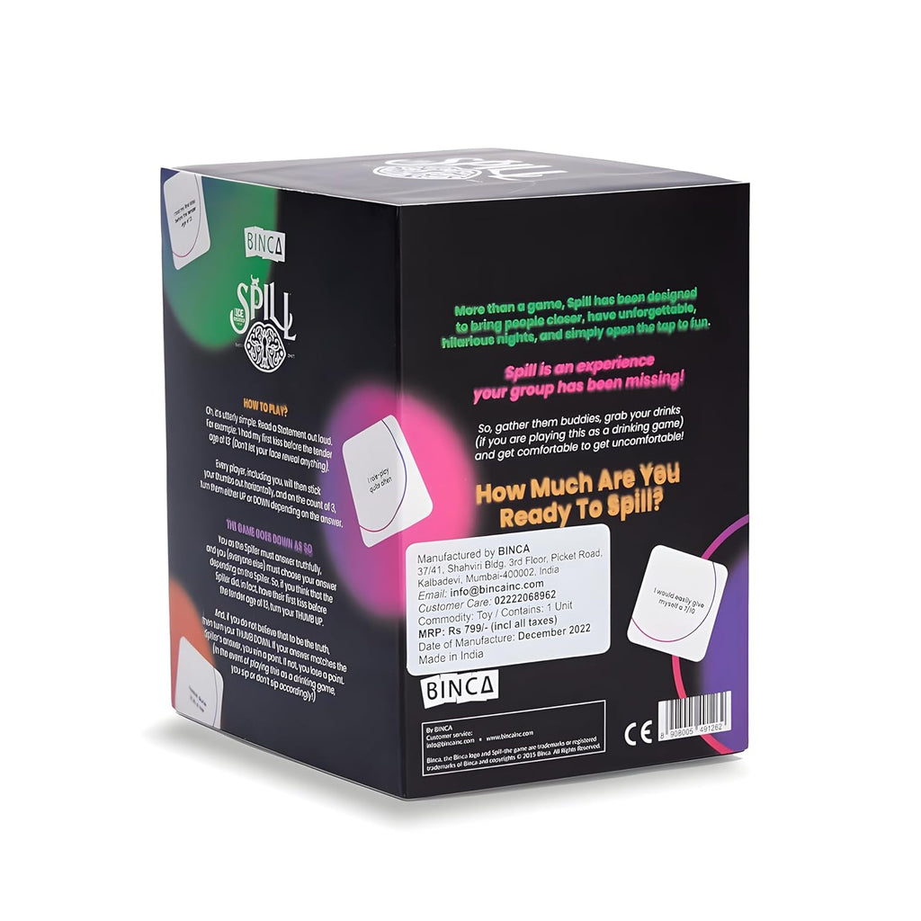 Spill Party Game for Adults, A Game of Spilling Secrets, Adult Card Games for Parties, Friends, and Entertainment - Ages 18+