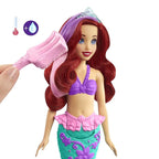 Disney Princess Toys, Ariel Mermaid Doll with Color-Change Hair and Tail, Color Splash Water Toy Inspired by The Movie