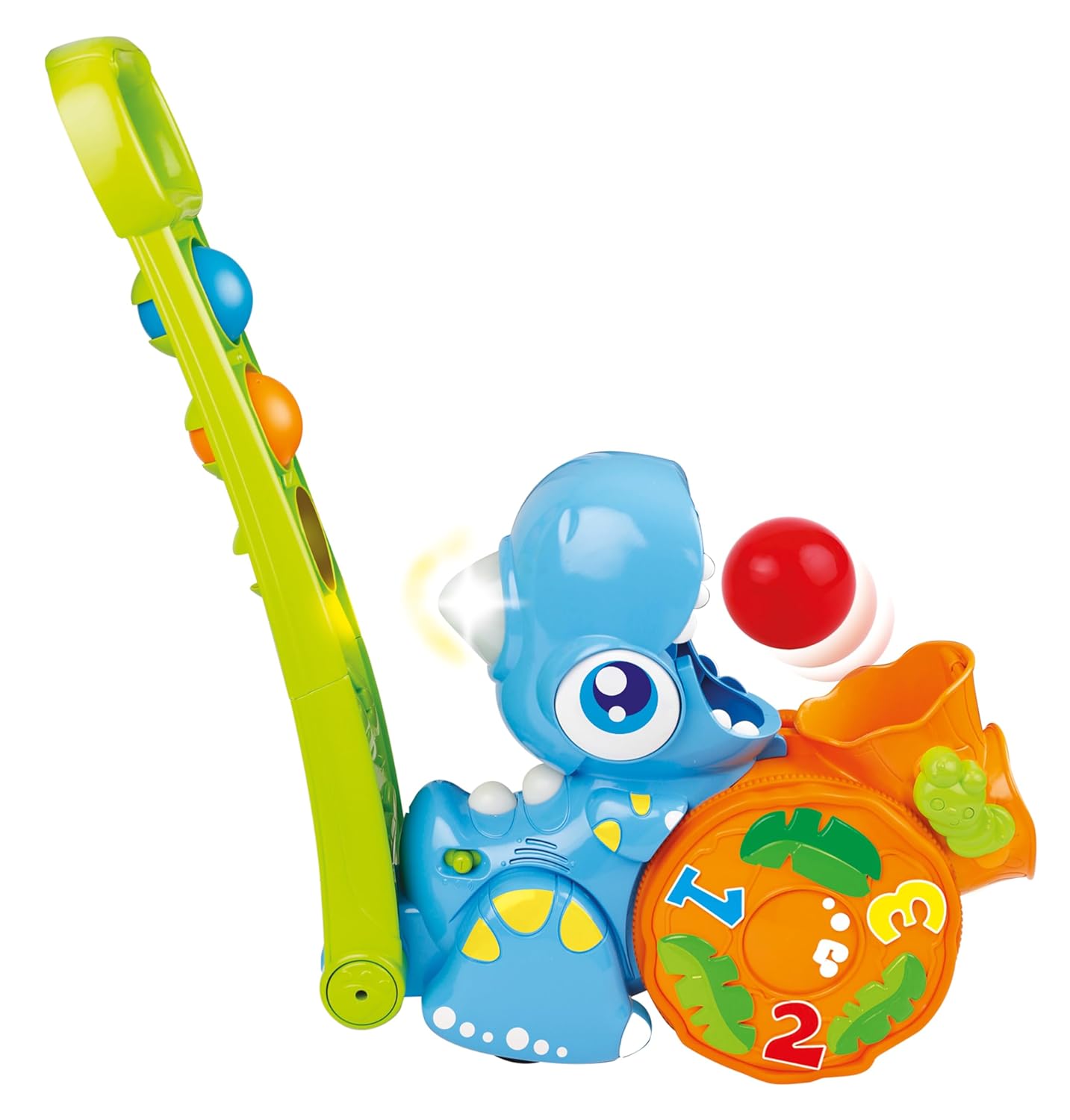 Winfun Popping Fun Dino - Interactive Learning Toy for Kids with Lights, Sounds, Musical Toys for Toddlers