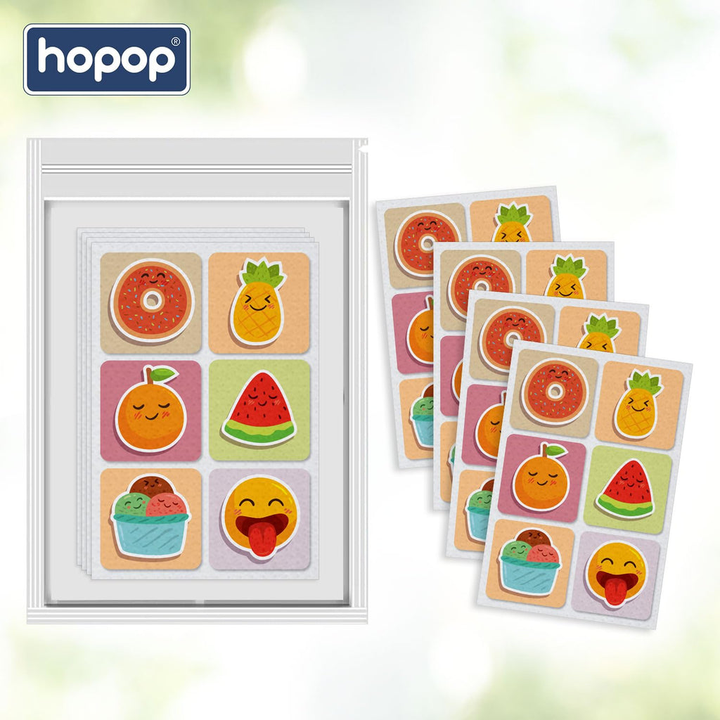Hopop Mosquito Repellent Patches | MoZzbito 100% Natural Baby Mosquito Patches | Upto 12 Hour Protection Mosquito Sticker | Suitable for Kids & Adults | Deet Free | Pack of 24 | Transport